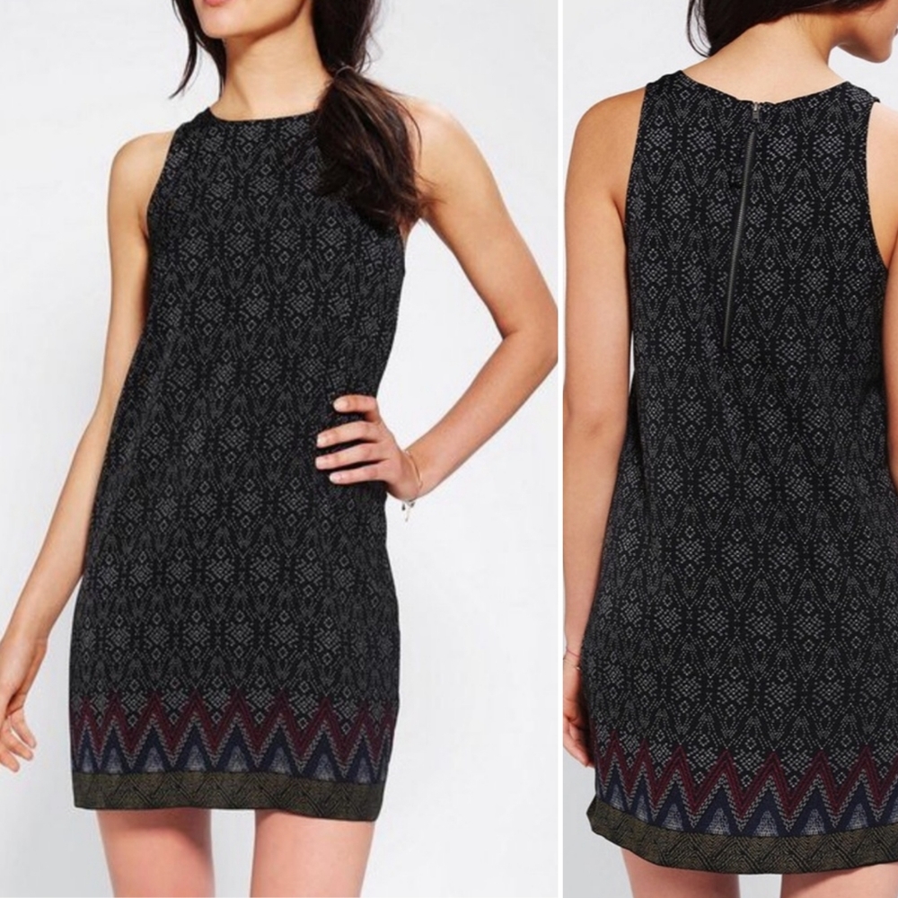 Staring At Stars UO Geo Boho Print Shift Dress XS Urvan Outfitters